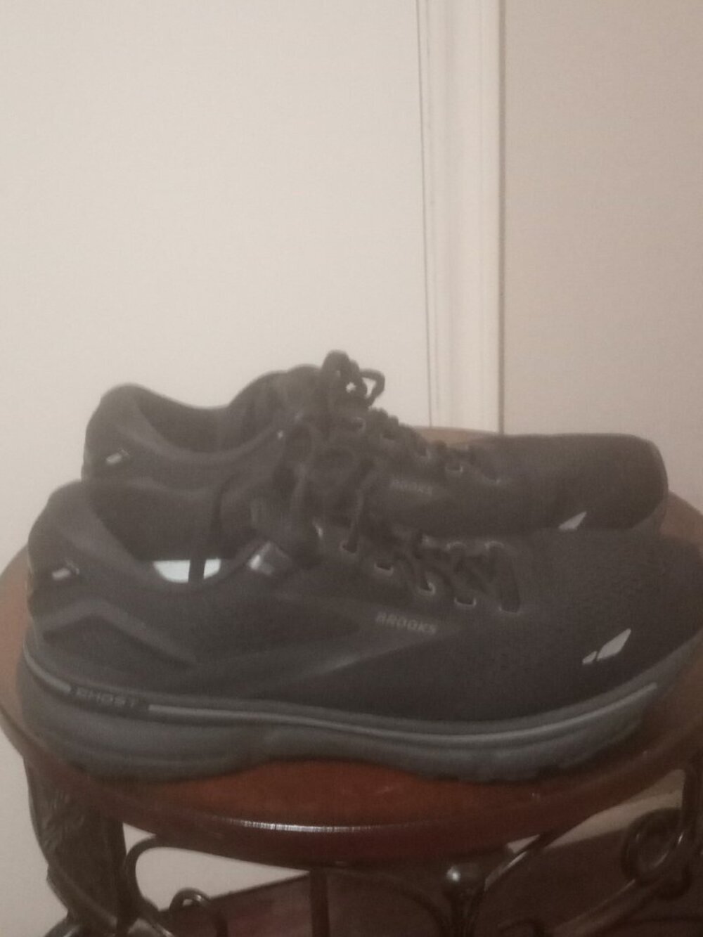 Brooks Women Ghost 15 1203801B020 Triple Black Running Shoes Sneakers Size 10 B - Picture 1 of 13